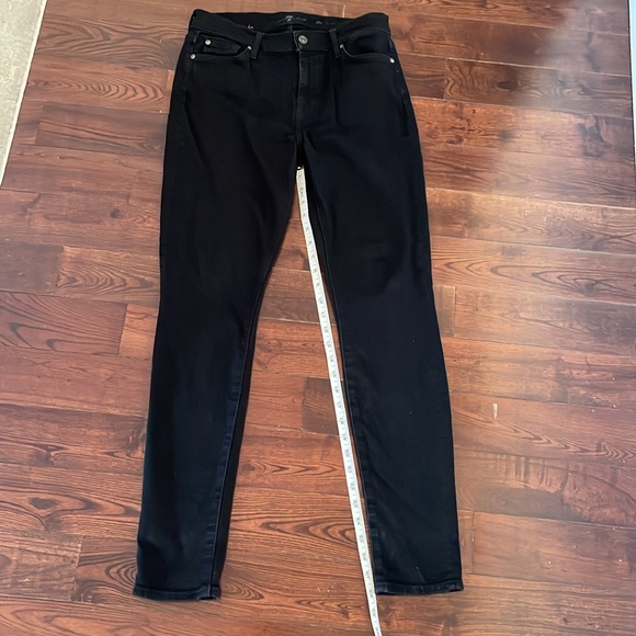 7 for all Mankind Black Skinny Jeans - Picture 2 of 6